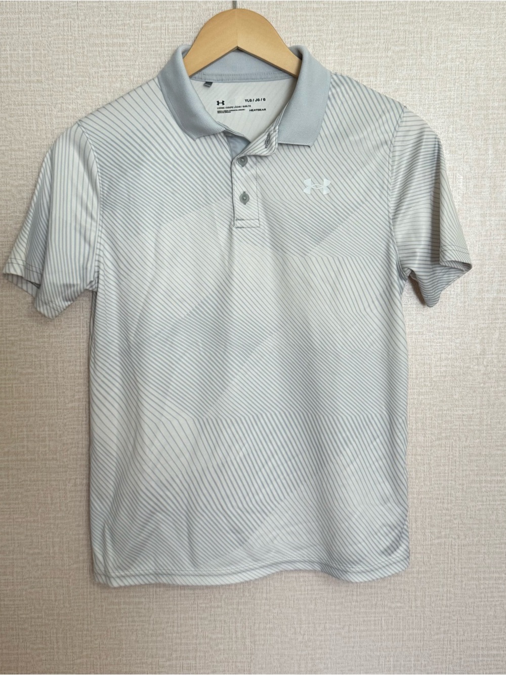 Under Armour Youth boys HeatGear printed Performance Polo Shirt size YLG 14